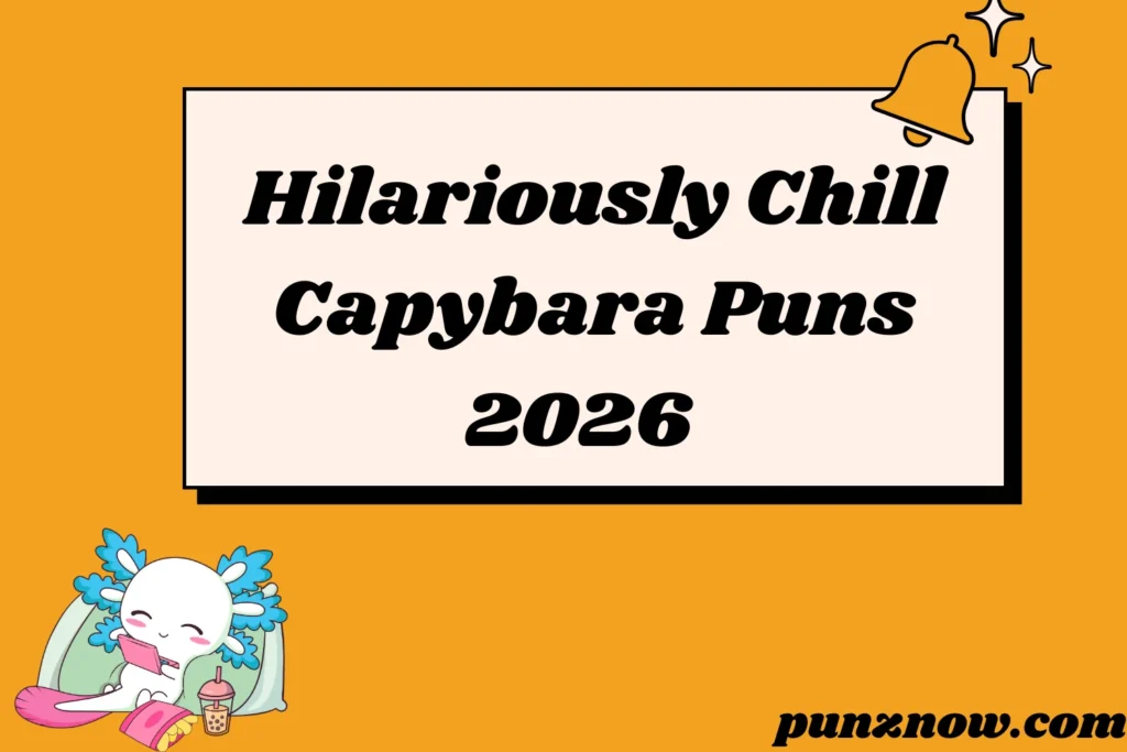 Hilariously Chill Capybara Puns