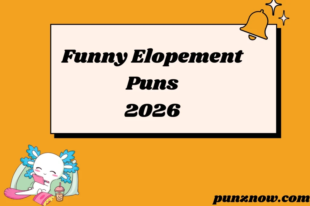 Funny Elopement Puns